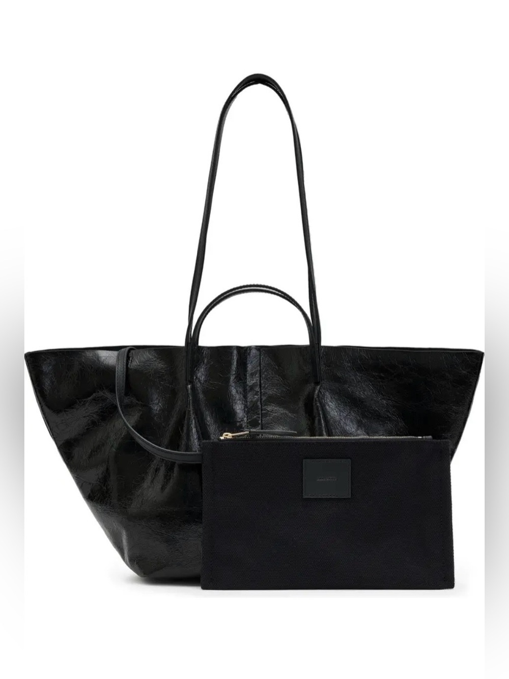 NWOT All Saints Odette East West Leather Tote